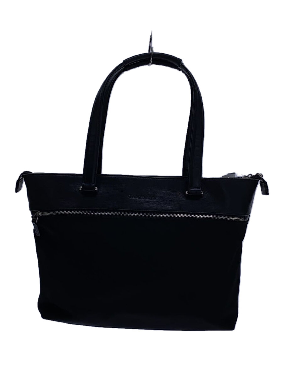【中古】CK Calvin Klein◆トートバッグ/レザー/BLK/805562【バッグ】