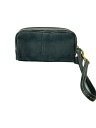 【中古】COACH◆ポーチ/キャンバス/BLK/総柄【バッグ】
