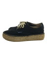 【中古】Gaimo espadrilles◆マスリン/シューズ/厚底/37/BLK/キャンバス【シューズ】