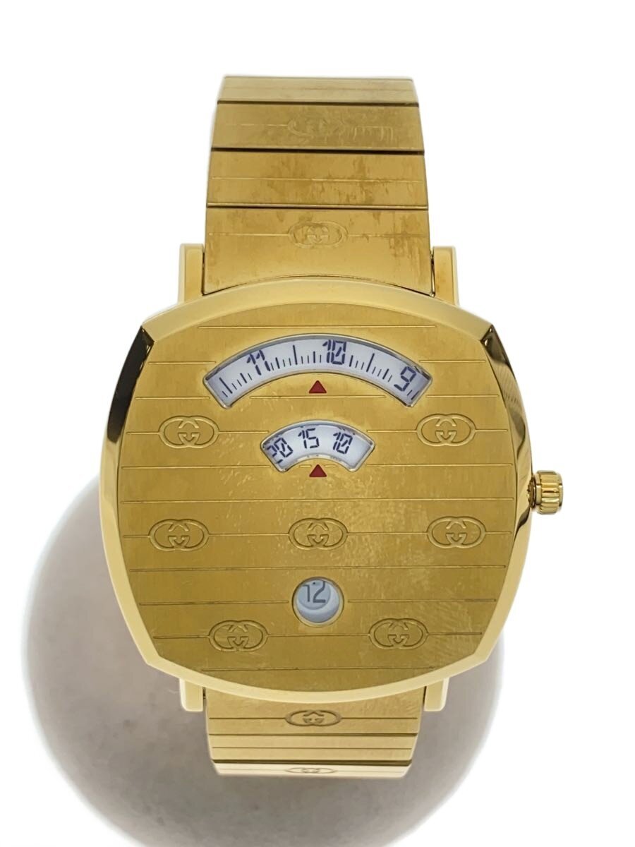 【中古】GUCCI◆クォーツ腕時計/GLD/GL
