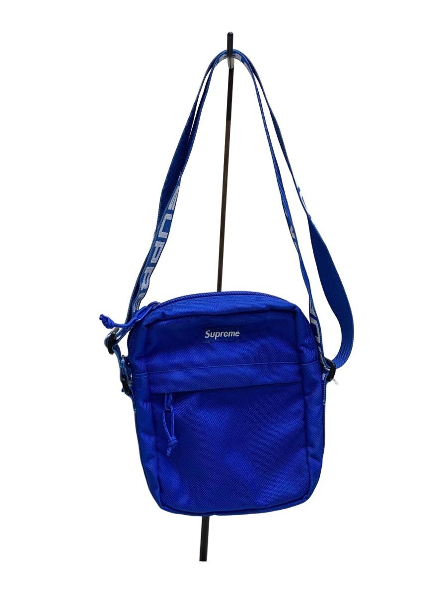 【中古】Supreme◆18AW/Shoulder Bagショルダーバッグ/ナイロン/BLU【バッグ】