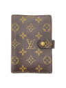 【中古】LOUIS VUITTON◆アジェンダPM_モノグラム_BRW/PVC/BRW/レディース【服飾雑貨他】