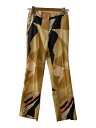 【中古】VERSUS VERSACE◆ストレートパンツ/28/ウール/総柄【レディースウェア】