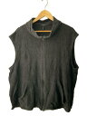 【中古】COMOLI◆フリースベスト/3/シルク/ブラック/Q03-05019/19AW//【メンズウェア】