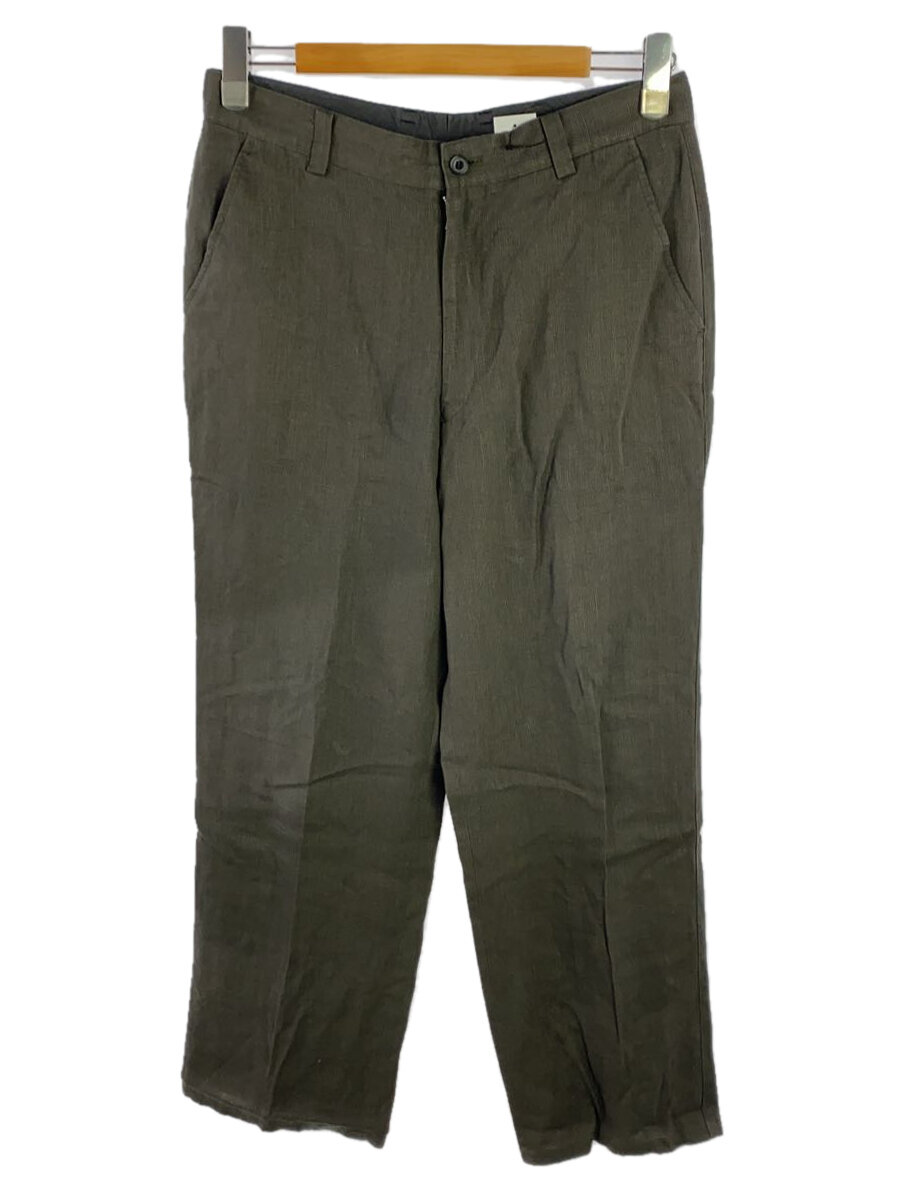 【中古】yohji yamamoto A.A.R◆ボトム/XL/リネン/KHK【メンズウェア】