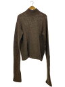 【中古】SEEALL◆ラマ混/オーバーニット/ニット・セーター(厚手)/M/ウール/ブラウン/SAW11 KN212【レディースウェア】(4)