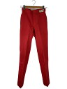 【中古】DICKIES◆70s Vintage TALON デッドストック ワークパンツ USA製/27/コットン/RED/J2866L【メンズウェア】