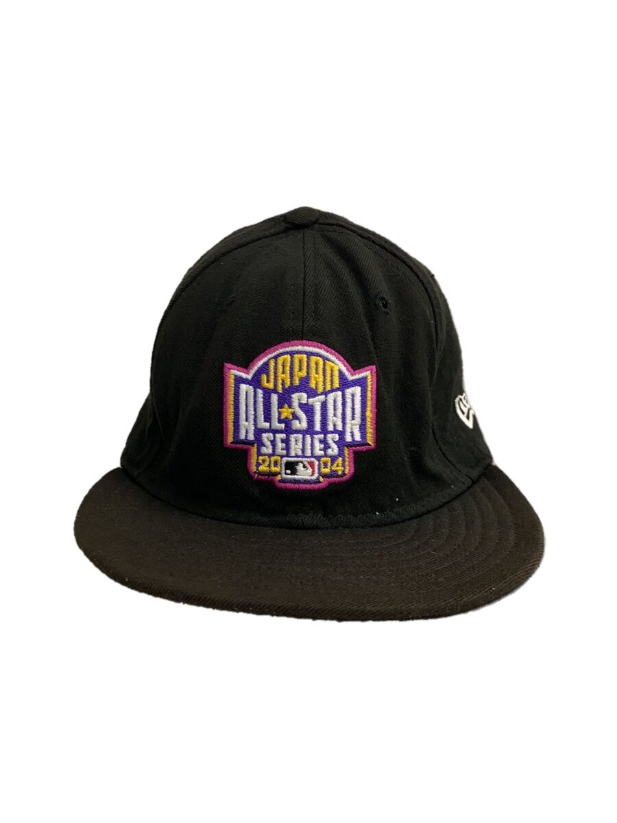 Cap - 【中古】NEW ERA◆キャップ/7 3/8/ウール/BLK/無地/メンズ【服飾雑貨他】