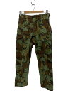 【中古】MILITARY◆ボトム/--/コットン/KHK/カモフラ【メンズウェア】