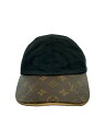 【中古】LOUIS VUITTON◆キャップ/FREE/ポリエステル/BLK/モノグラム/レディース/M76528【服飾雑貨他】