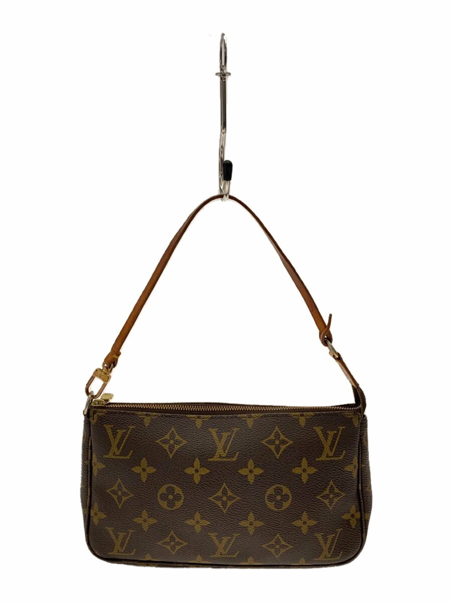 楽天2nd STREET 楽天市場店【中古】LOUIS VUITTON◆1）ポシェット・アクセソワール_モノグラム・キャンバス_BRW/PVC/BRW【バッグ】