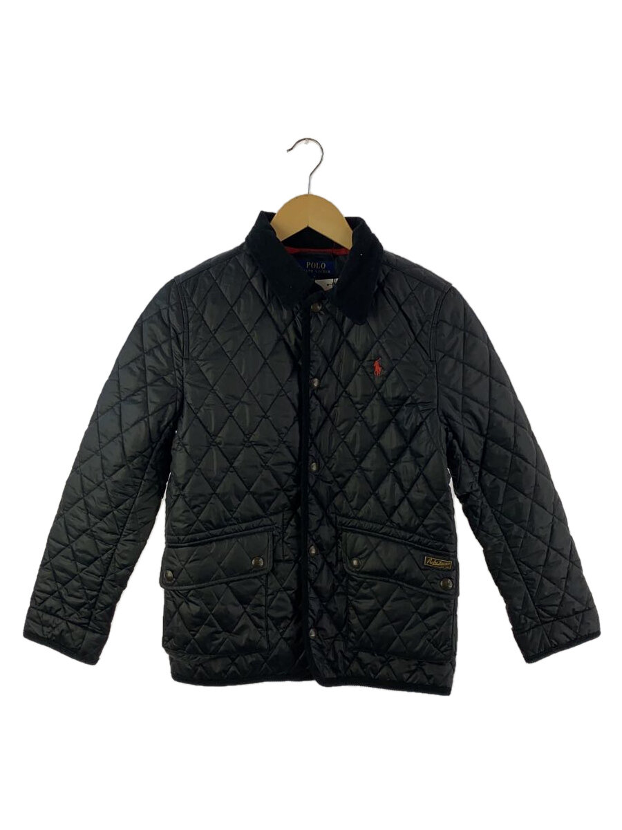 【中古】POLO RALPH LAUREN◆KIDS/Mサイズ/ジャケット/--/ナイロン/BLK【レディースウェア】