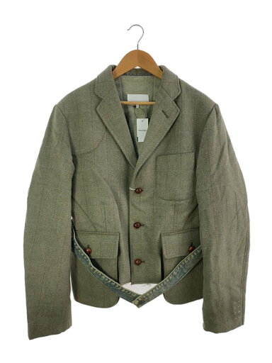 【中古】Maison Margiela◆再構築ドッキング/テーラードジャケット/48/ウール/KHK/S30FZ0033【メンズウェア】 【中古】Maison Margiela◆再構築ドッキング/テーラードジャケット/48/ウール/KHK/S30FZ0033【メンズウェア】