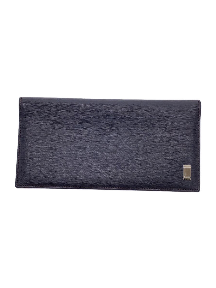 【中古】dunhill◆長財布/--/BLK/無地/メンズ【服飾雑貨他】