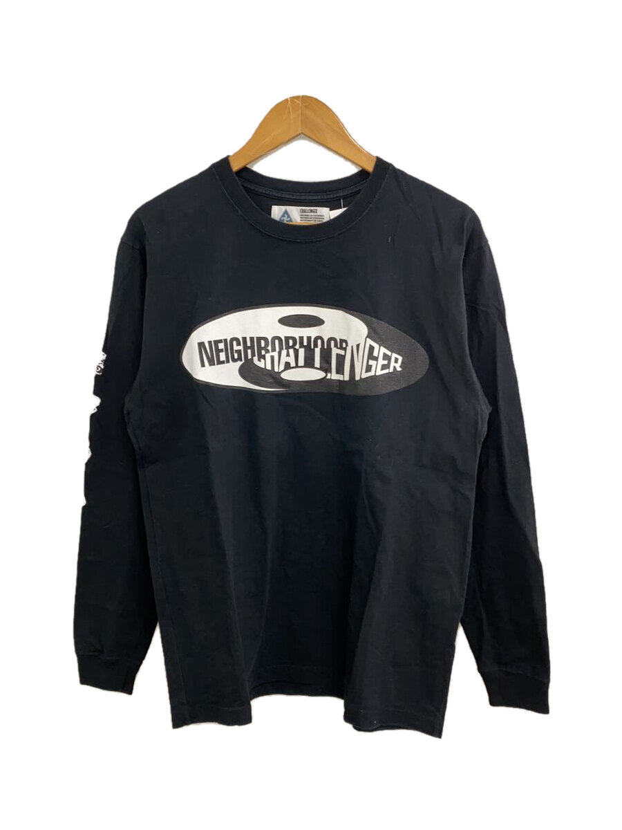 【中古】CHALLENGER◆長袖Tシャツ/L/コットン/BLK【メンズウェア】