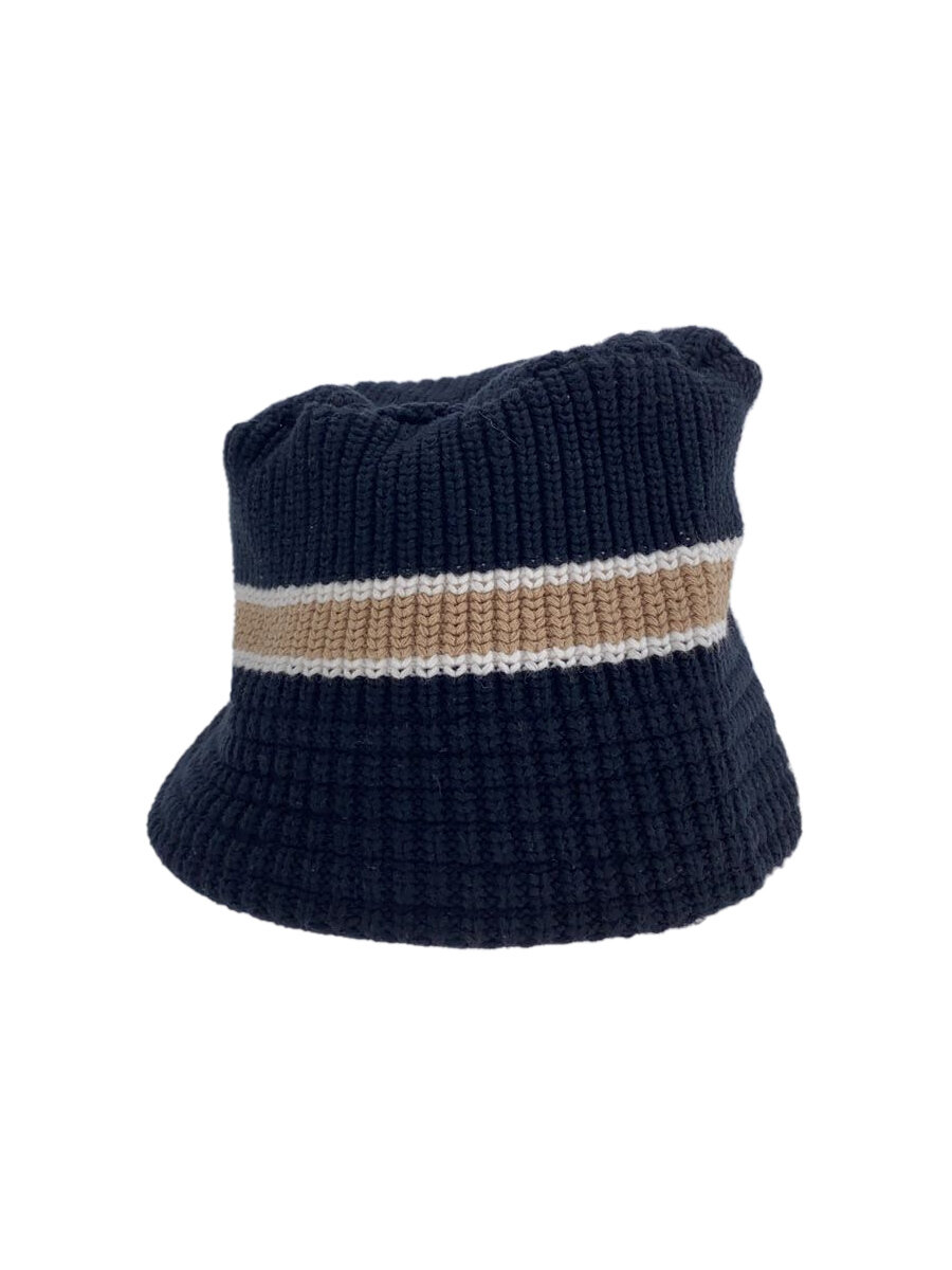 【中古】NEW ERA◆バケットハット/--/コットン/BLK/無地/メンズ【服飾雑貨他】