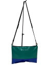 【中古】MARNI◆ショルダーバッグ/PVC/BLK/無地/P3572【バッグ】