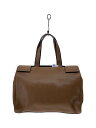 【中古】PRADA◆トートバッグ/レザー/BRW【バッグ】