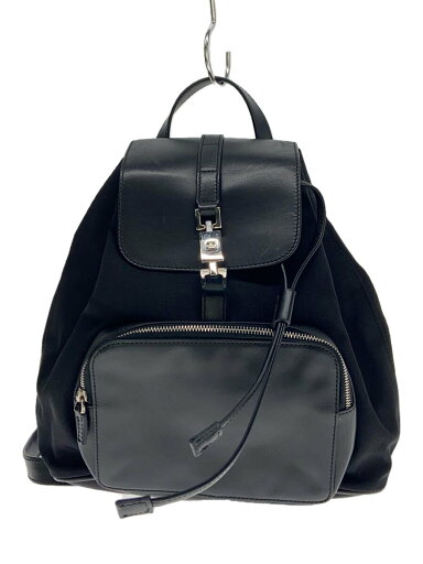 【中古】GUCCI◆リュック/レザー/BLK/無地/003・0245・001998【バッグ】 【中古】GUCCI◆リュック/レザー/BLK/無地/003・0245・001998【バッグ】