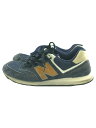 【中古】NEW BALANCE◆ML574/ネイビー/27.5cm/NVY/スウェード【シューズ】