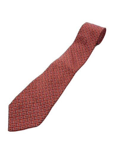 【中古】Salvatore Ferragamo◆ネクタイ/--/RED/総柄/メンズ【服飾雑貨他】 【中古】Salvatore Ferragamo◆ネクタイ/--/RED/総柄/メンズ【服飾雑貨他】