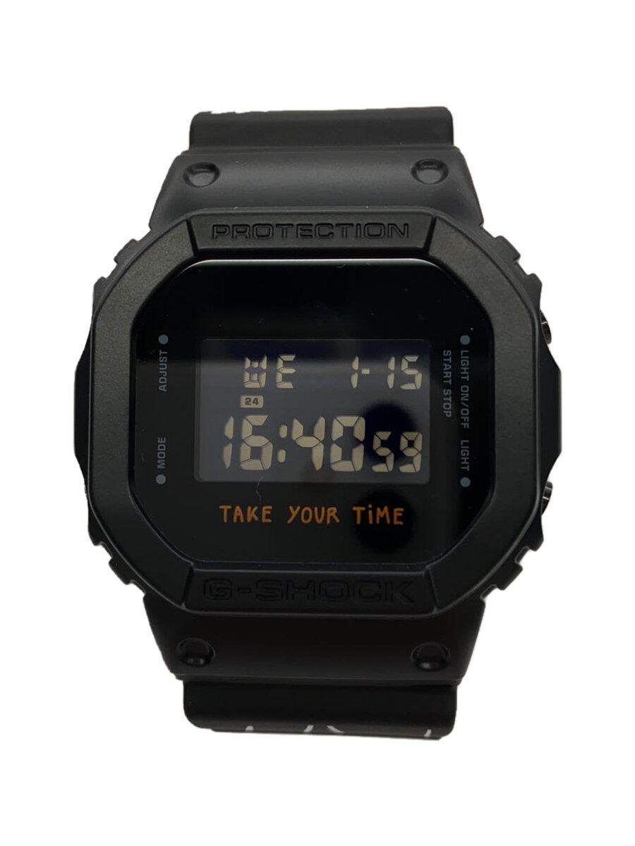 【中古】CASIO◆×Javier Calleja/クォーツ腕時計/デジタル/ラバー/DW-56002G22-1JR【服飾雑貨他】