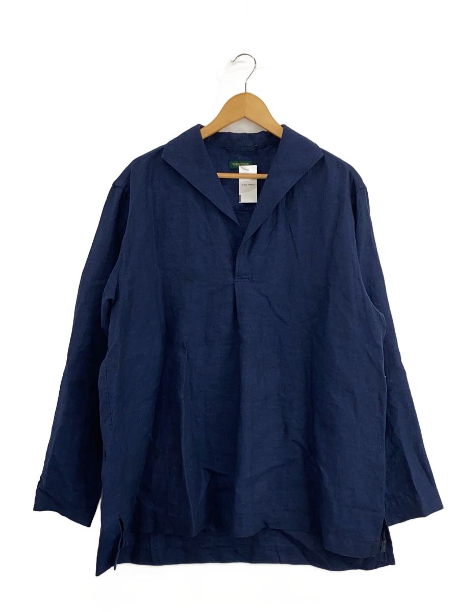 WILD LIFE TAILOR Adam et ROPE◆LINEN SKIPPER SHIRT/長袖シャツ/L/リネン/NVY/無地/RX0556_GPM16060//