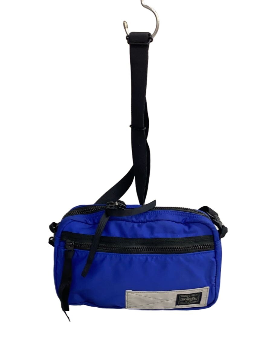 【中古】PORTER◆ショルダーバッグ/ナイロン/BLU【バッグ】