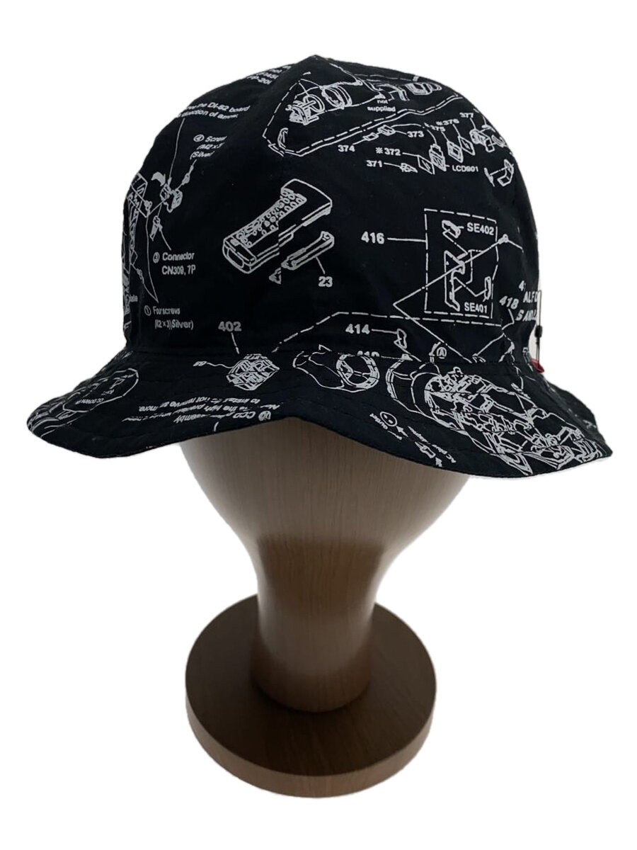【中古】TIGHTBOOTH PRODUCTION◆ハット/--/コットン/BLK/総柄/メンズ【服飾雑貨他】