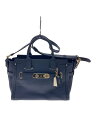 【中古】COACH◆COACH コーチ ハンドバッグ/レザー/NVY/34816/2WAYハンド【バッグ】