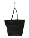 【中古】GUCCI◆トートバッグ/キャンバス/GRY/モノグラム【バッグ】(4)