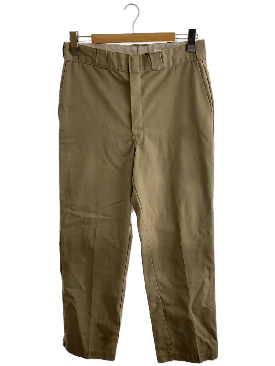 【中古】DICKIES◆ボトム/33/ポリエステル/BEG【メンズウェア】