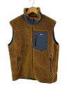 【中古】patagonia◆クラシック・レトロX・ベスト_ベージュ/L/ポリエステル/BRW【メンズウェア】