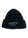 【中古】Supreme◆23AW/ニットキャップ/FREE/アクリル/BLK/メンズ【服飾雑貨他】