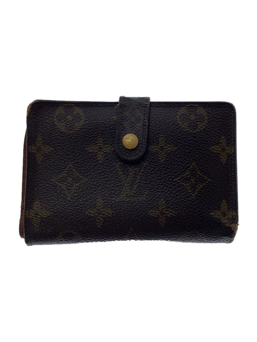 【中古】LOUIS VUITTON◆フレンチ・パース_モノグラム・キャンバス_BRW/PVC/ブラウン/総柄/メンズ/ルイヴィトン【服飾雑貨他】