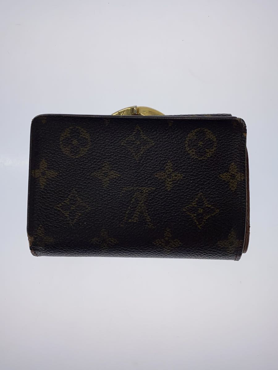 【中古】LOUIS VUITTON◆フレンチ・パース_モノグラム・キャンバス_BRW/PVC/ブラウン/総柄/メンズ/ルイヴィトン【服飾雑貨他】
