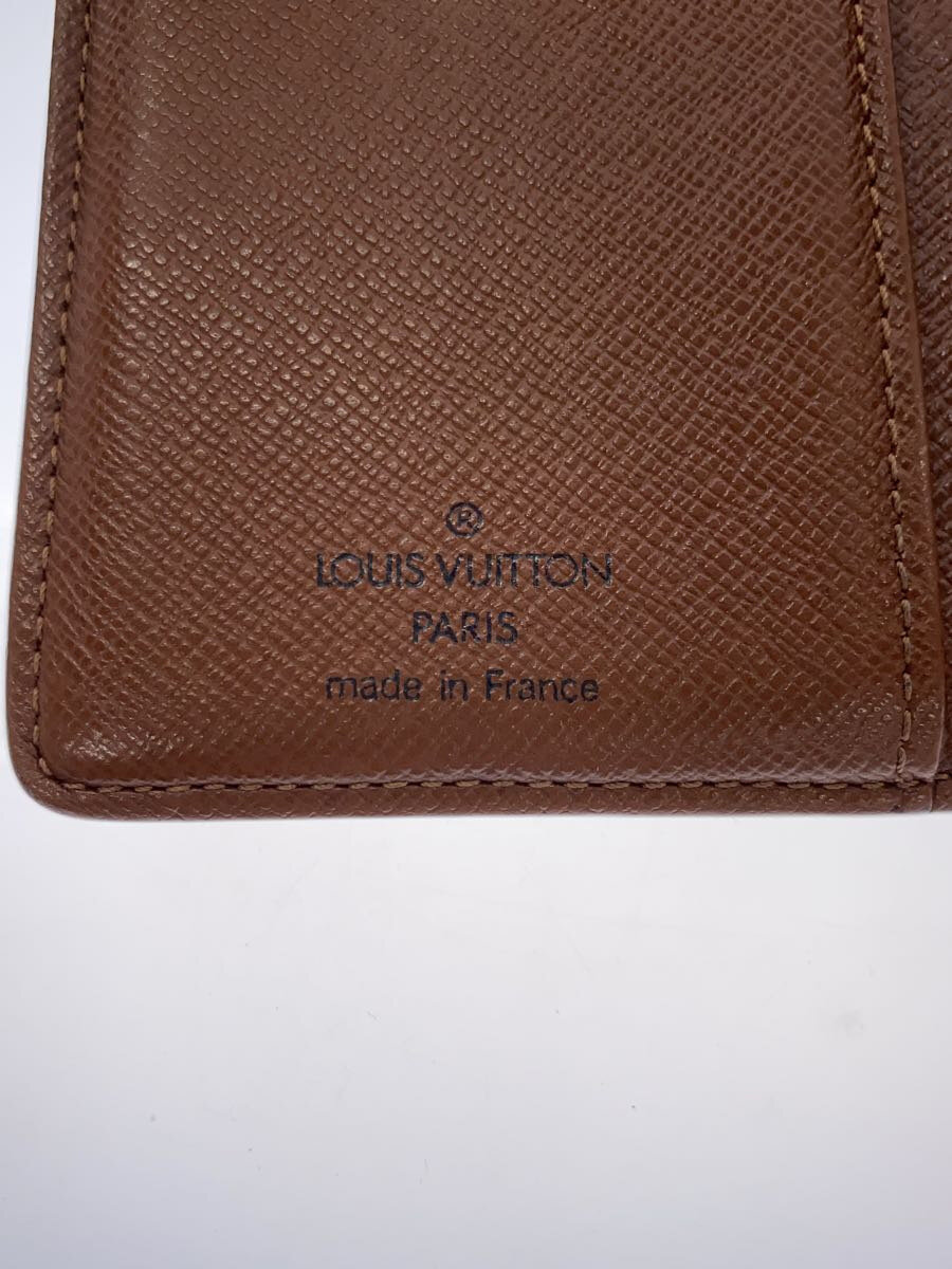 【中古】LOUIS VUITTON◆フレンチ・パース_モノグラム・キャンバス_BRW/PVC/ブラウン/総柄/メンズ/ルイヴィトン【服飾雑貨他】