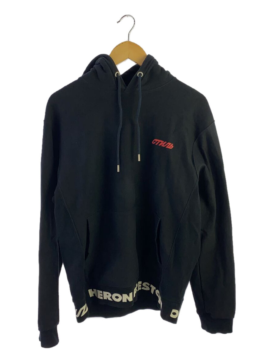 【中古】HERON PRESTON◆パーカー/XS/コットン/BLK【メンズウェア】