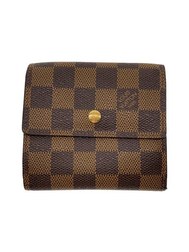 【中古】LOUIS VUITTON◆ポルト・フォイユ・エリーズ_ダミエ・エベヌ_BRW/PVC/BRW/レディース【服飾雑貨他】 【中古】LOUIS VUITTON◆ポルト・フォイユ・エリーズ_ダミエ・エベヌ_BRW/PVC/BRW/レディース【服飾雑貨他】