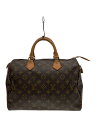 【中古】LOUIS VUITTON◆M41524/1)スピーディ35_モノグラム・キャンバス_BRW/PVC/BRW【バッグ】