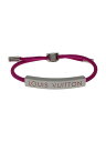 【中古】LOUIS VUITTON◆ブラスレ LV スペース/ブレスレット/--/PNK/レディース/M00282【服飾雑貨他】