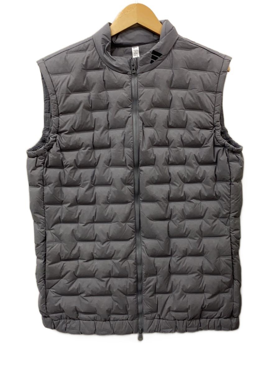 adidas◆FrostGuard撥水ダウンベスト/XXL/ポリエステル/GRY/無地/HZ6113