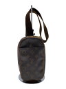 【中古】LOUIS VUITTON◆ポシェット・ガンジュ_モノグラム・キャンバス_BRW/PVC/BRW/総柄【バッグ】
