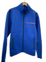 【中古】PRADA◆ジャージ/M/ポリエステル/BLU/無地/SJC577【メンズウェア】