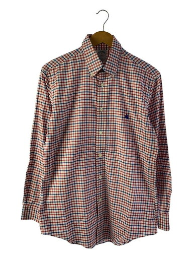 【中古】BROOKS BROTHERS◆長袖シャツ/M/コットン/RED/チェック【メンズウェア】 【中古】BROOKS BROTHERS◆長袖シャツ/M/コットン/RED/チェック【メンズウェア】