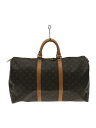 【中古】LOUIS VUITTON◆キーポル50_モノグラム_BRW/PVC/BRW【バッグ】