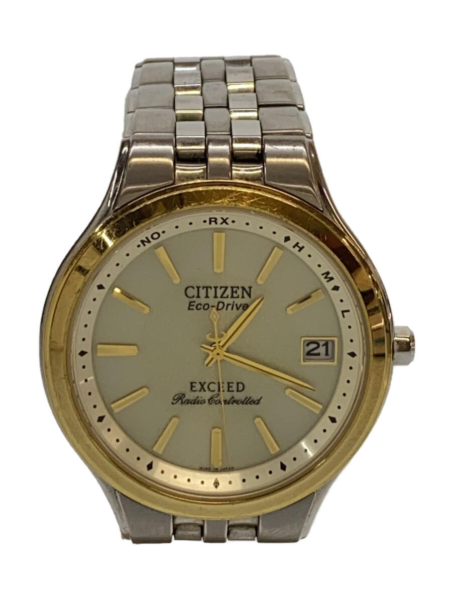 【中古】CITIZEN◆ソーラー腕時計/アナログ/ステンレス/WHT/SLV/SS/EBG74-27 ...