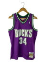 【中古】mitchell&ness◆タンクトップ/M/ポリエステル/PUP【メンズウェア】