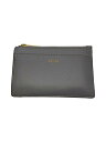 【中古】CELINE◆Zipped Card Holder/レザー/GRY/レディース/10F993【服飾雑貨他】