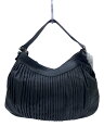 【中古】GRES◆ショルダーバッグ/レザー/BLK【バッグ】